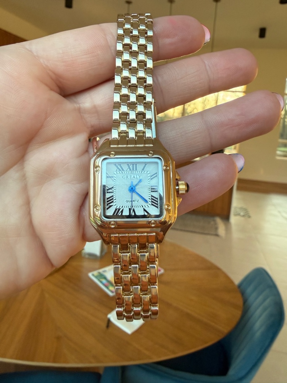 Women's Gold Stainless Steel Quartz Watch